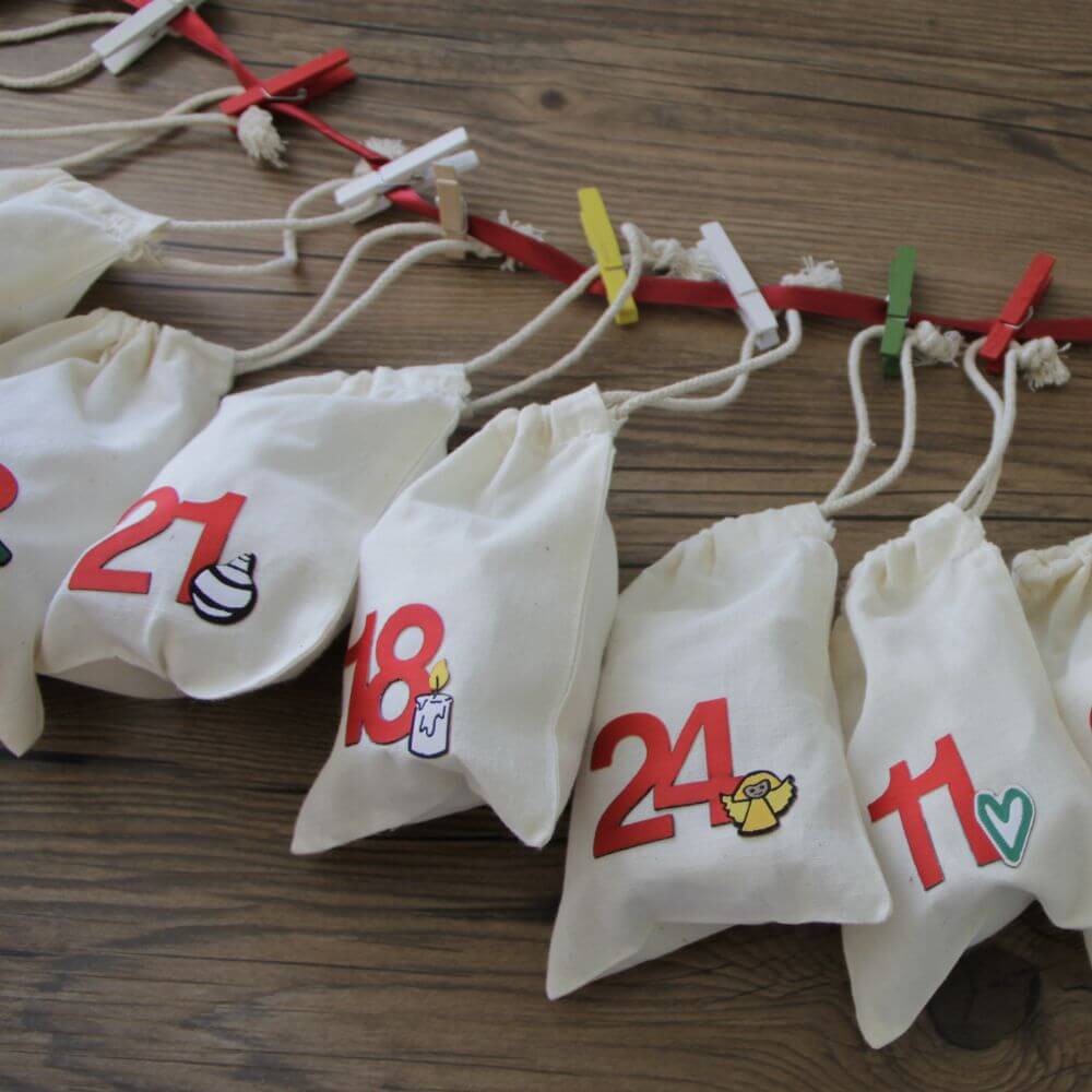 Iron-On Numbers for Advent Calendars